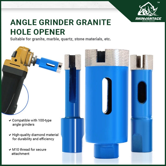 M10 Diamond Hole Cutter for Angle Grinder | Stone, Marble, and Tile (6mm - 12mm)