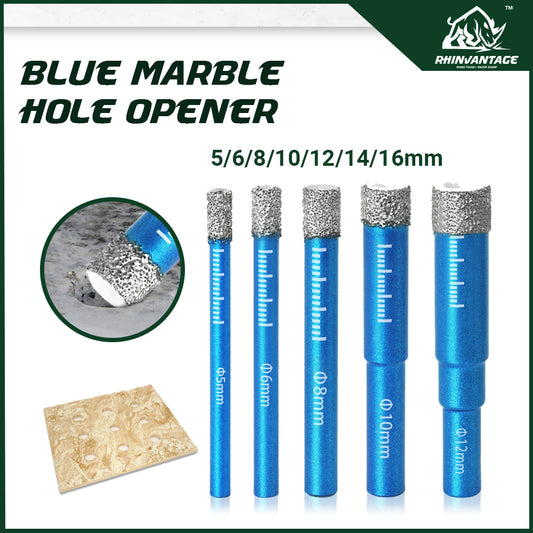 Blue Marble Hole Opener | Durable & Precise for Marble Drilling (5mm - 16mm)