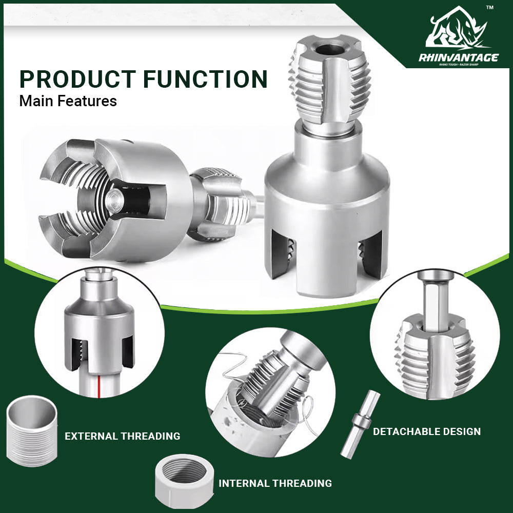 Multi Purpose Pipe Threading Die | PVC and Plastic Pipes DN15 (1/2'') & DN20 (3/4'')