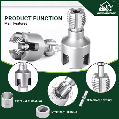 Multi Purpose Pipe Threading Die | PVC and Plastic Pipes DN15 (1/2'') & DN20 (3/4'')