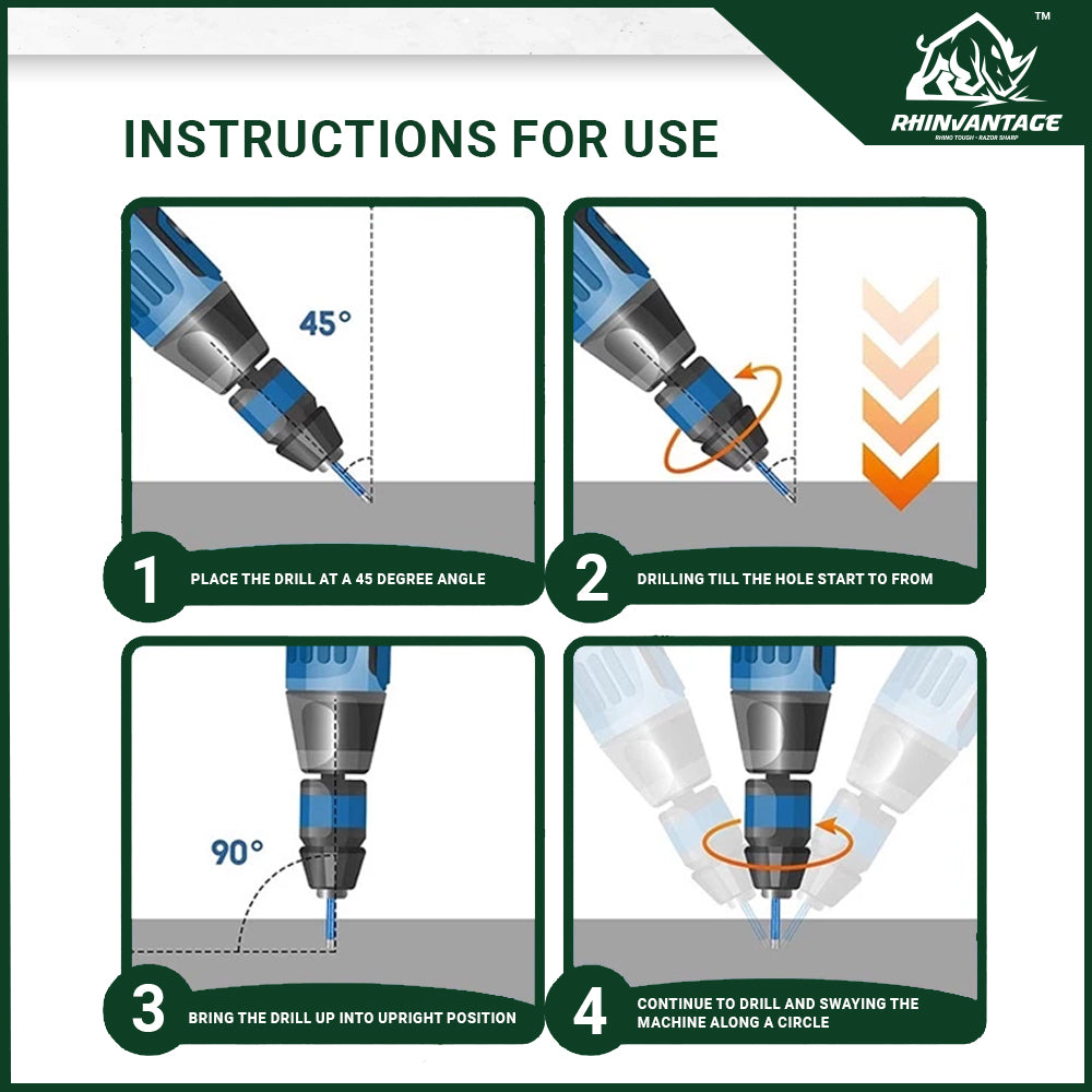 Blue Marble Hole Opener | Durable & Precise for Marble Drilling (5mm - 16mm)