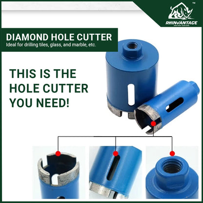 M10 Diamond Hole Cutter for Angle Grinder | Stone, Marble, and Tile (6mm - 12mm)