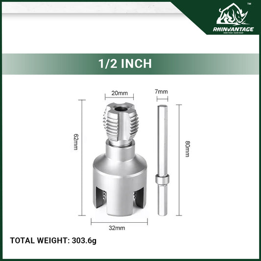 Multi Purpose Pipe Threading Die | PVC and Plastic Pipes DN15 (1/2'') & DN20 (3/4'')