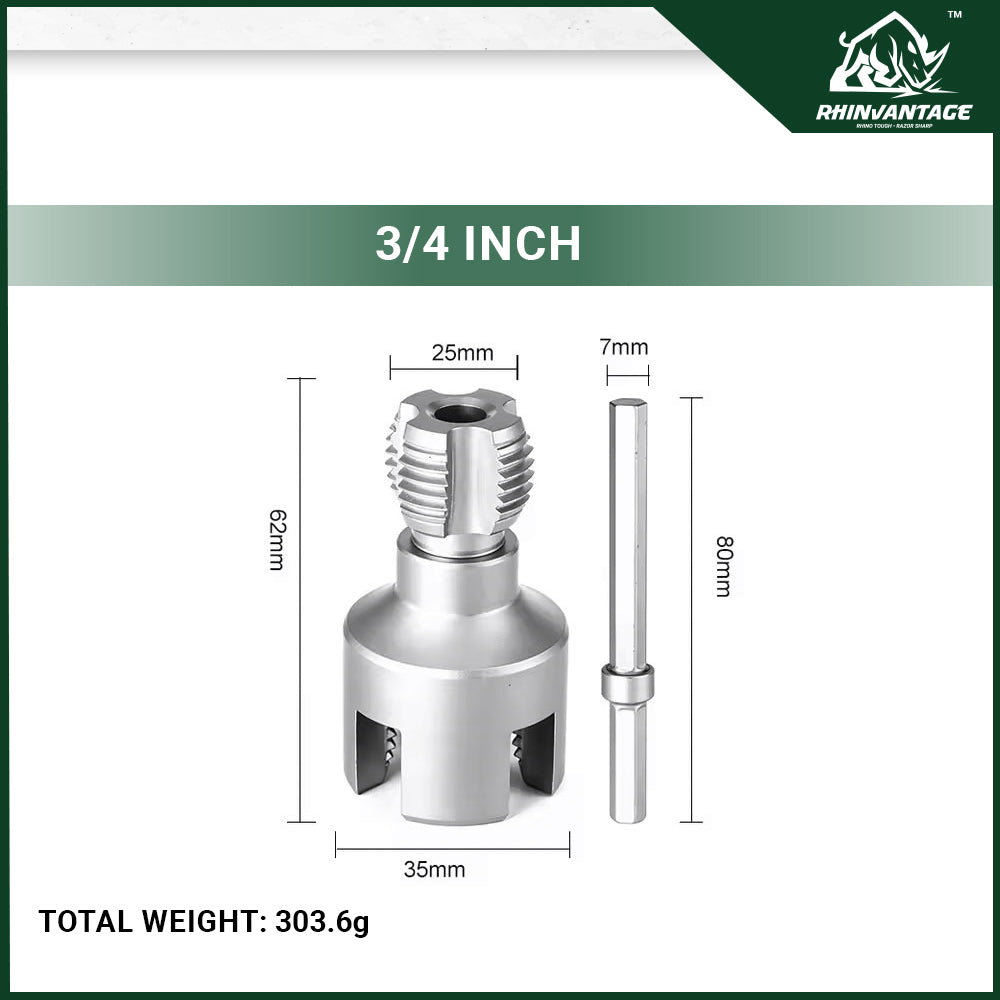 Multi Purpose Pipe Threading Die | PVC and Plastic Pipes DN15 (1/2'') & DN20 (3/4'')