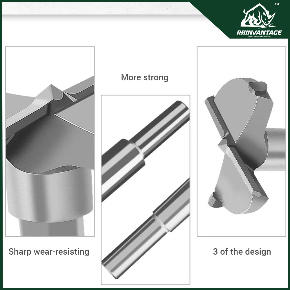 Tungsten Carbide Forstner Wood Drill Bit | Wood, Plastic, Gypsum Board (15mm - 60mm)