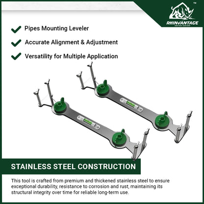 Stainless Steel Hot & Cold Water Pipe Leveler | Adjustable Plumbing Tool